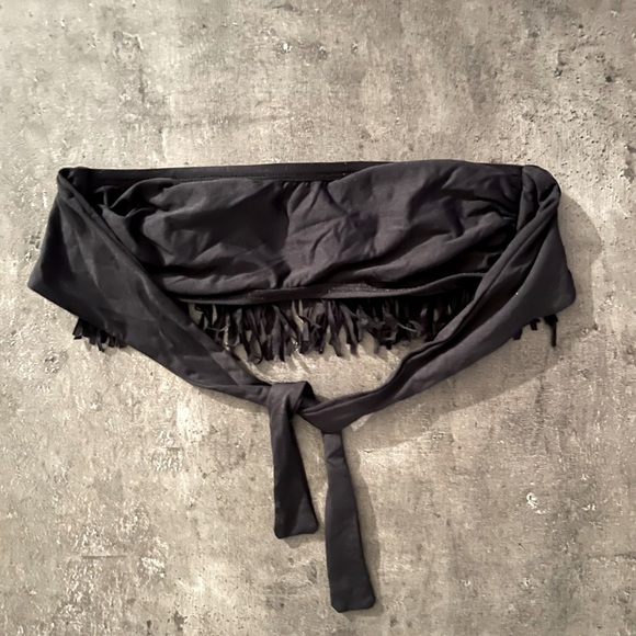 L*SPACE Fringe Bikini Top - Black - Picture 3 of 3